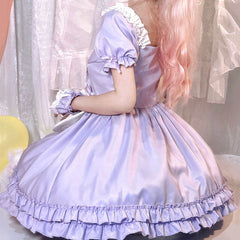 Cat Claws Maid Purple Dress