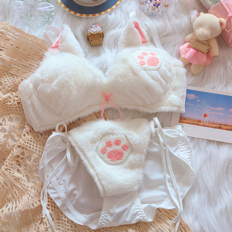 Cat Paw Plush Lingerie