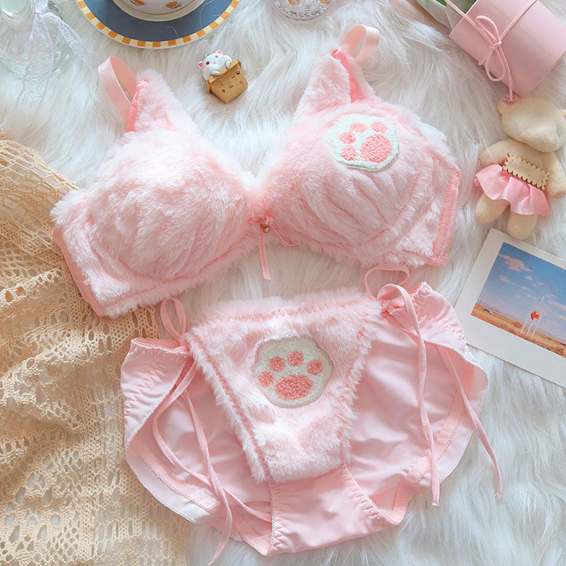 Cat Paw Plush Lingerie