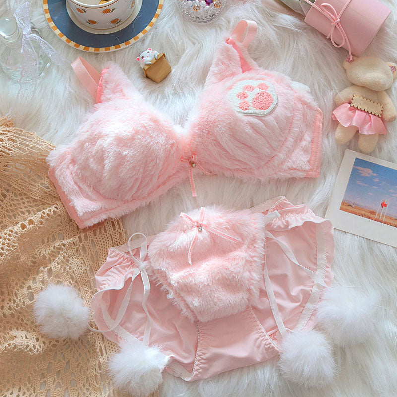 Cat Paw Plush Lingerie