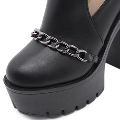 Chain Buckle Shoes