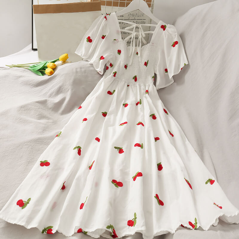 Cherry Strawberry Fruit Dress