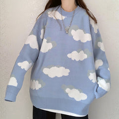 Cloud Knitted Pullover Sweater