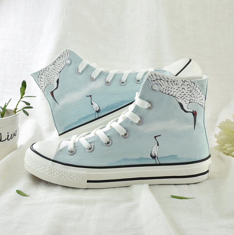 Crane Hand-painted Shoes