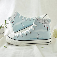 Crane Hand-painted Shoes