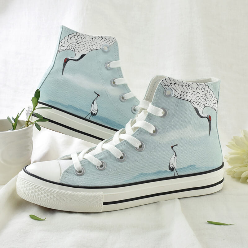 Crane Hand-painted Shoes