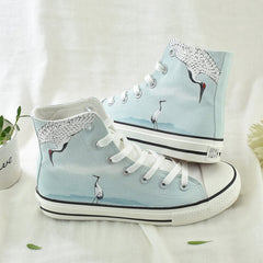 Crane Hand-painted Shoes