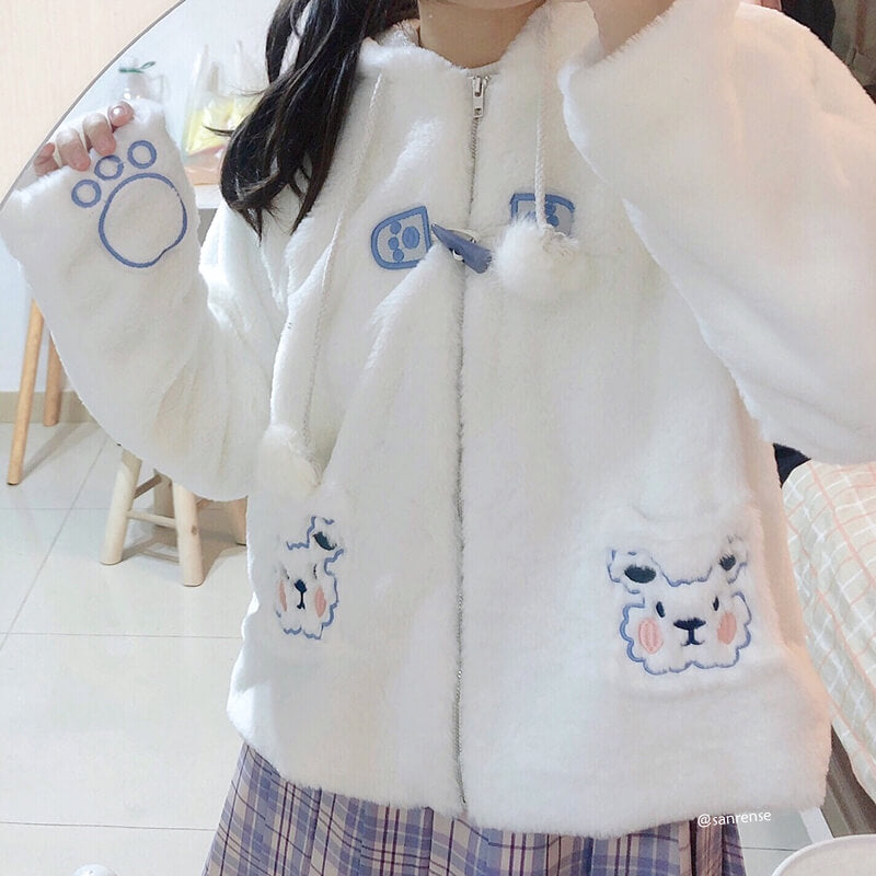 Cute Bear Ears Hooded Coat