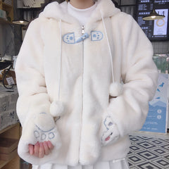 Cute Bear Ears Hooded Coat