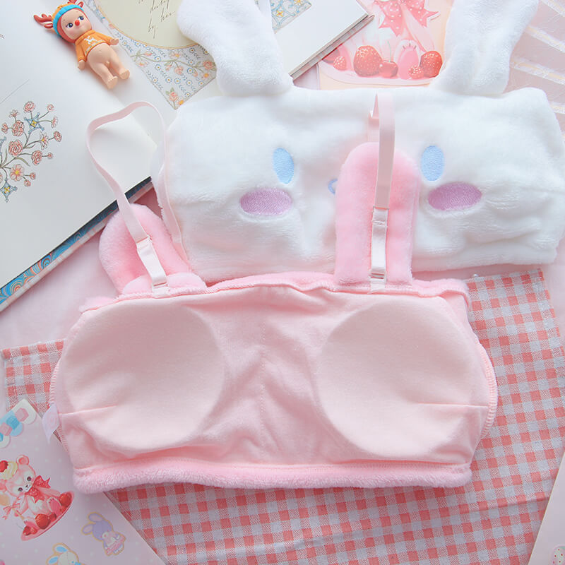 Cute Bunny Plush Lingerie Set