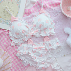 Cute Cat Ear Bow Cat Paw Underwear