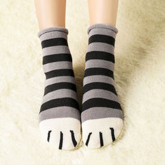 Cute Cat Paw Cotton Socks