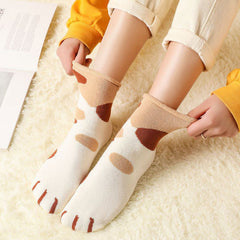 Cute Cat Paw Cotton Socks