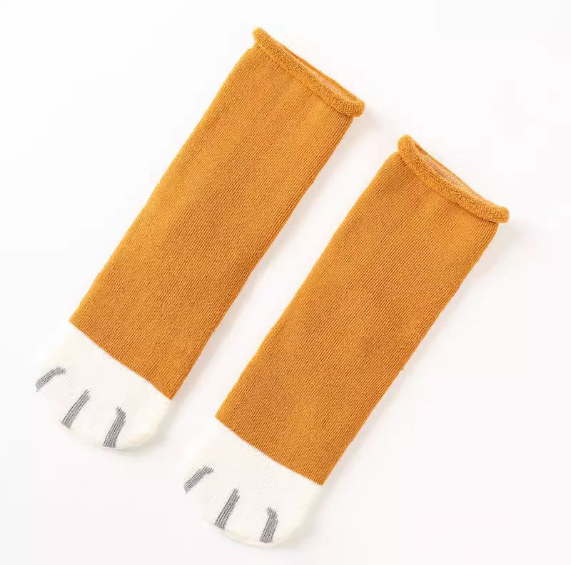 Cute Cat Paw Cotton Socks