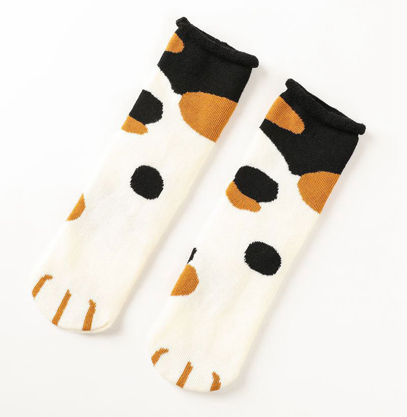 Cute Cat Paw Cotton Socks