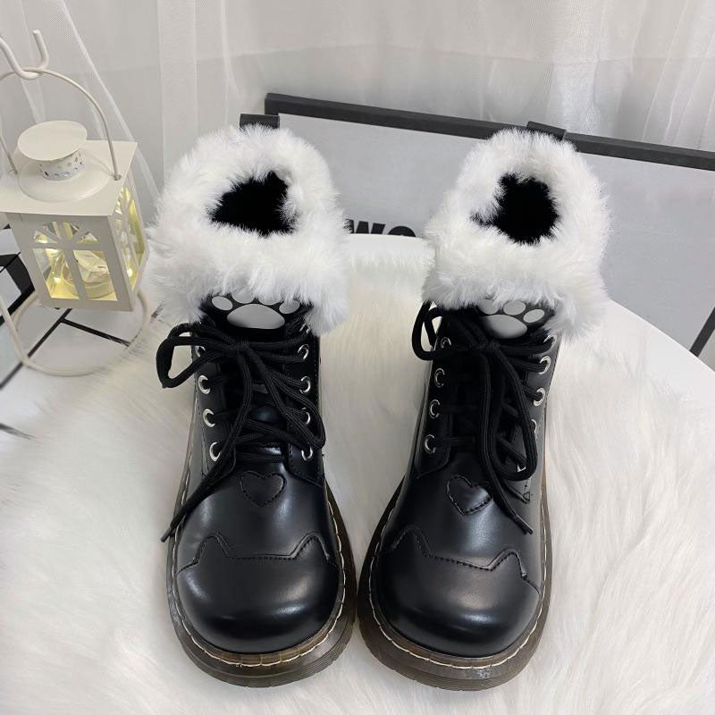 Cute Cat Paw Lolita Boots