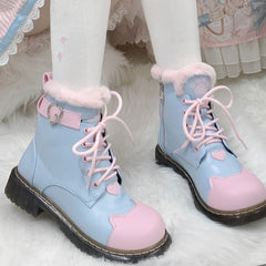 Cute Cat Paw Lolita Boots