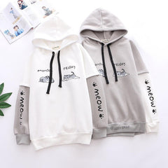 Cute Kawaii Cat Hoodie