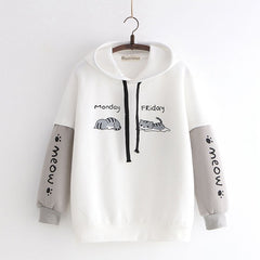 Cute Kawaii Cat Hoodie