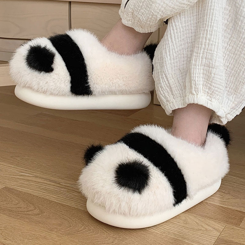 Cute Panda Plush Warm Shoes