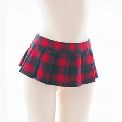 Cute Plaid Pleated Skirt