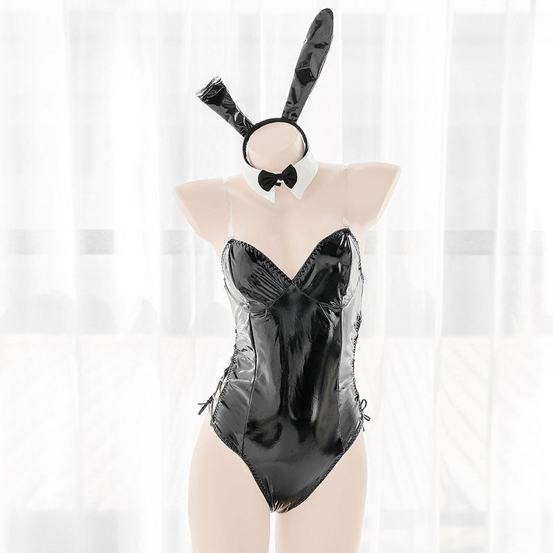 Cute Rabbit Black Lingerie