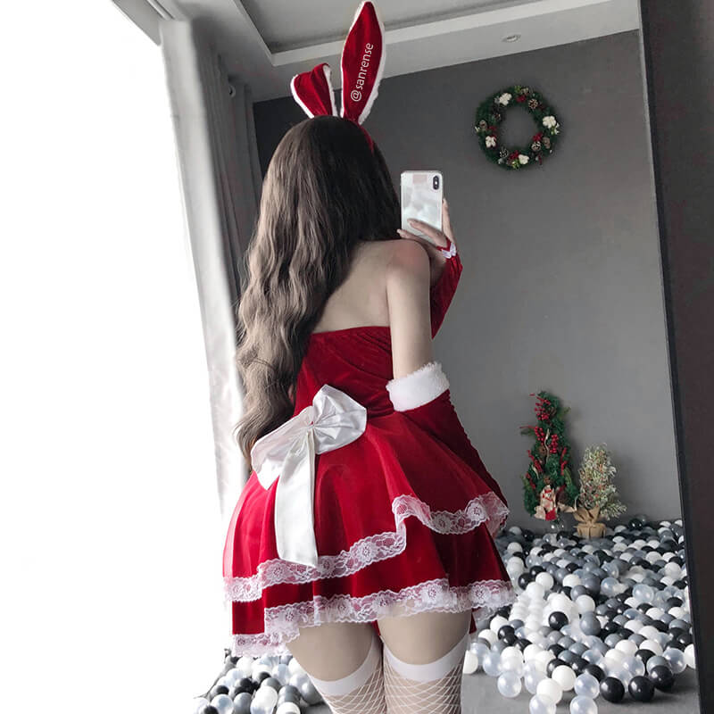 Cute Rabbit Cosplay Lace Dress