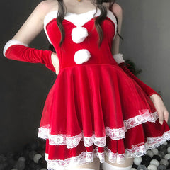 Cute Rabbit Cosplay Lace Dress