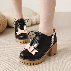 Cute Rabbit Ears Bow Shoes