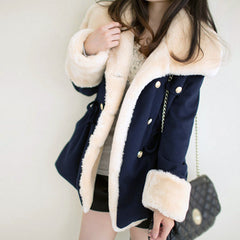 Cute Students Thick Coat