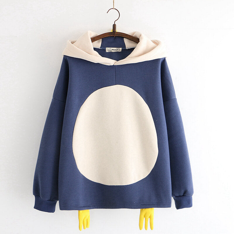 Cute Parrot Fleece Hoodie