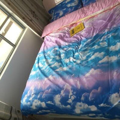 Cute Harajuku Galaxy Bed Sheet 4 Pieces