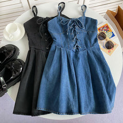 Denim Slip Dress