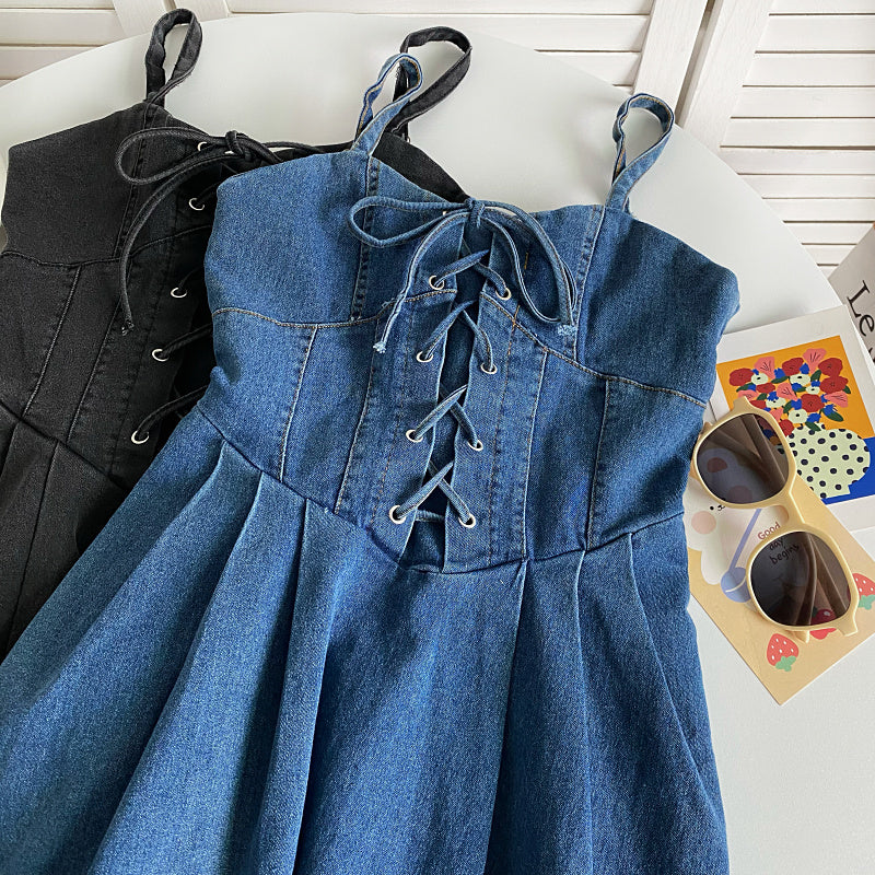 Denim Slip Dress