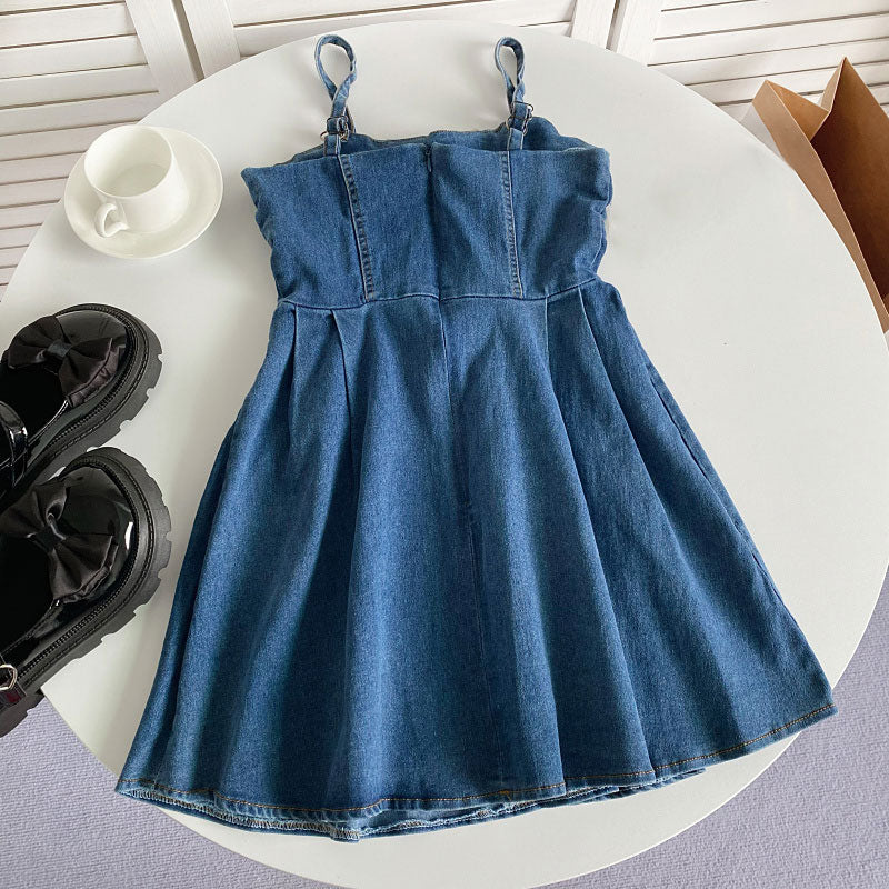 Denim Slip Dress