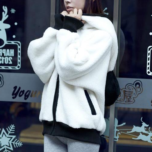 Cute Kawaii Panda Hoodie Coat