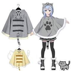 Japanese Kawaii Cats Cape Coat