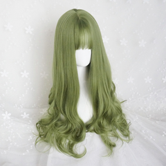 Cos Mint Green Curly Wig