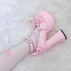 Elegant Bow Heels Shoes