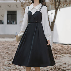 Elegant Shirt Slip Dress