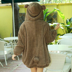 Kawaii Cartoon Bear Ear Hooded Coat