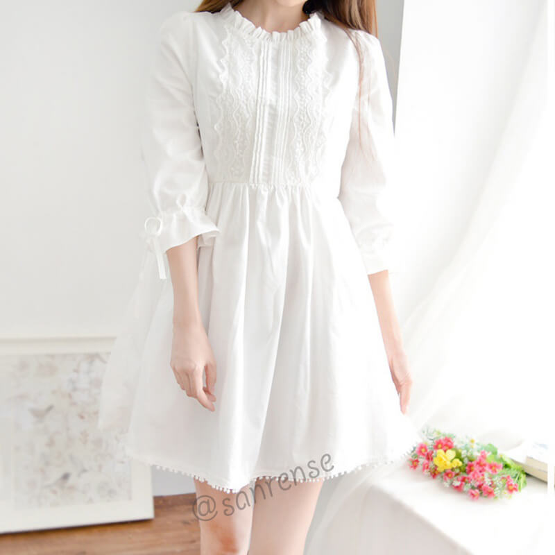 Japanese Flower Lace Dress