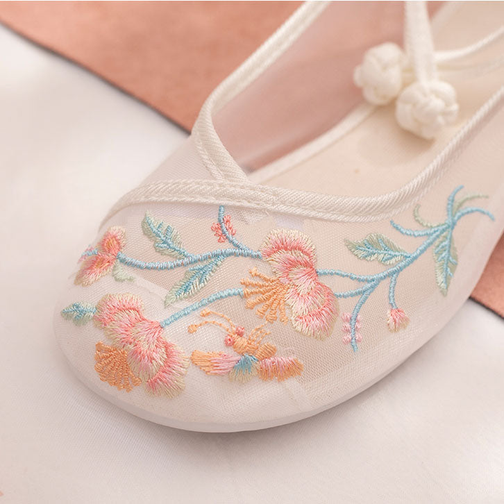 Flat Flower Shoes