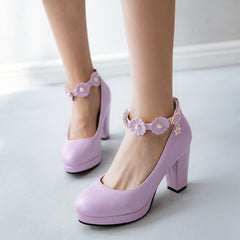 Floral Heels Shoes