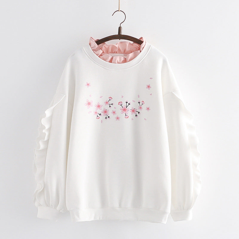 Floral Pullover Sweatshirt