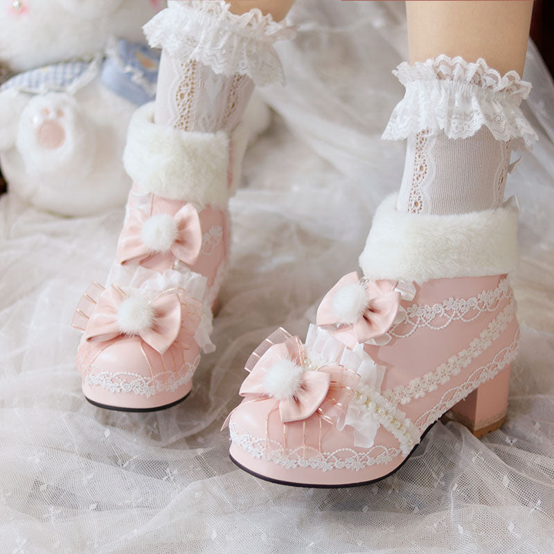 Flower Bow Boots