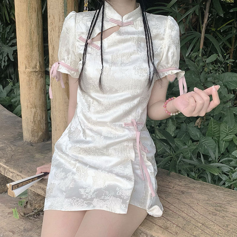 Flower Cheongsam Dress