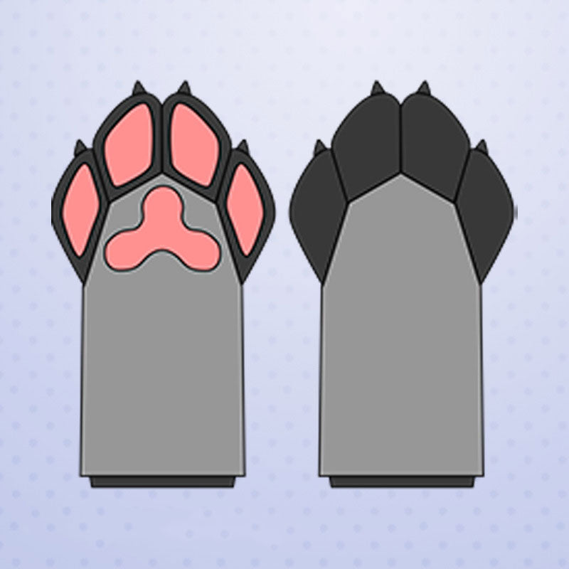 Fursuit Paws Fluffy Gloves