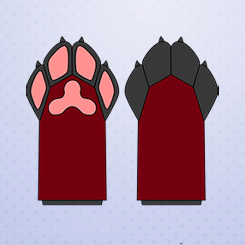 Fursuit Paws Fluffy Gloves