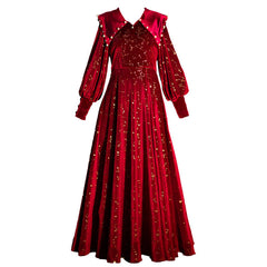 Galaxy Pearl Red Dress